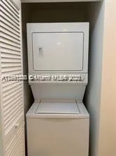 a close up view of washer and dryer