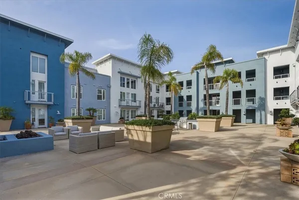 a view of a building with many windows