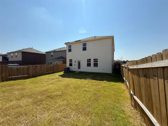 a backyard of a house