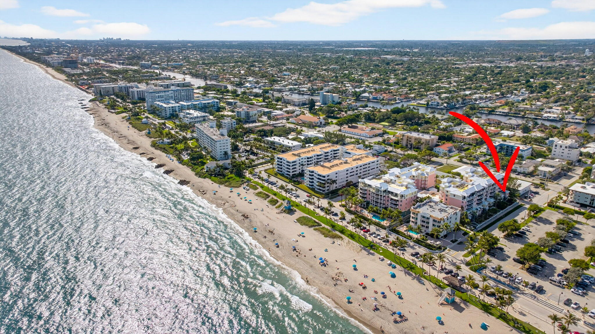 2051 Southeast 3rd Street, Unit TH8 Deerfield Beach, FL 33441 - Photo 51 of 58 an aerial view of residential houses with outdoor space