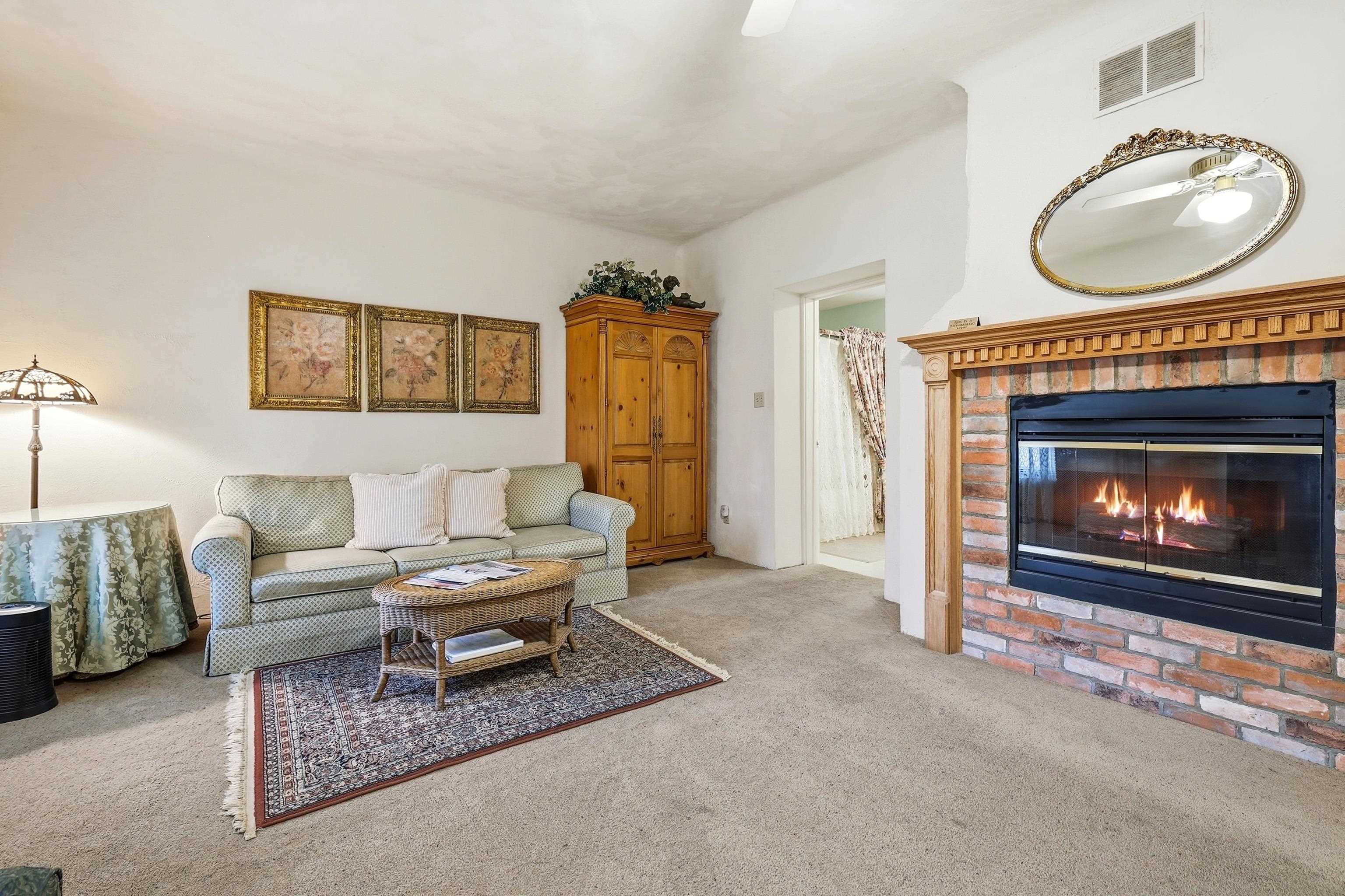 341 Spring Street Galena, IL 61036 - Photo 27 of 35 a living room with furniture a fireplace and a large window