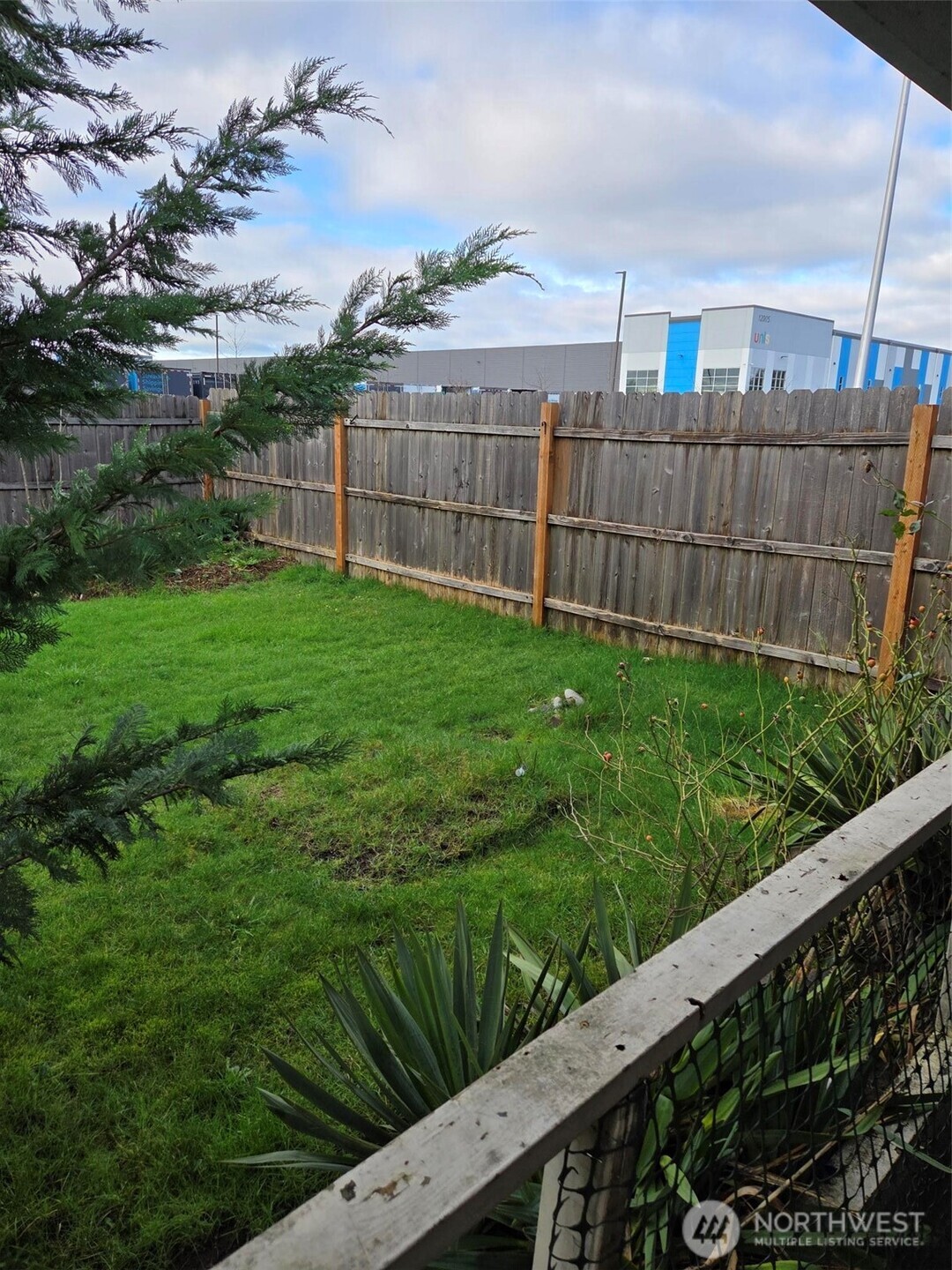 12001 Spanaway Loop Road South Tacoma, WA 98444 - Photo 20 of 20 a view of a backyard with a wooden fence