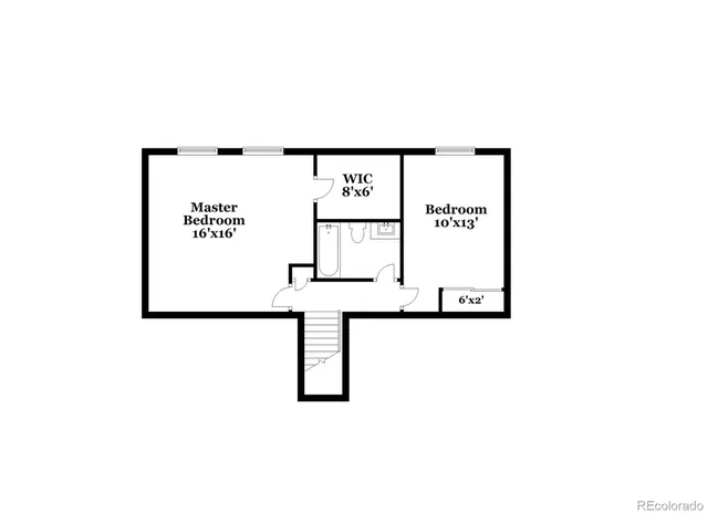 a picture of a bench in a white building