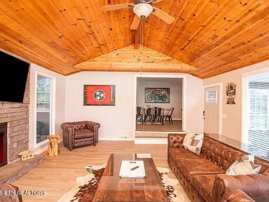 1339 Flatwood Road Sevierville, TN 37862 - Photo 6 of 26 a living room with furniture and a flat screen tv