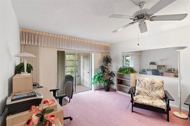 a room with furniture and a table