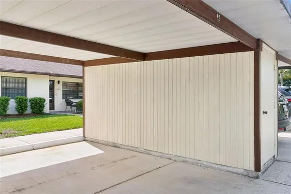 a view of a porch