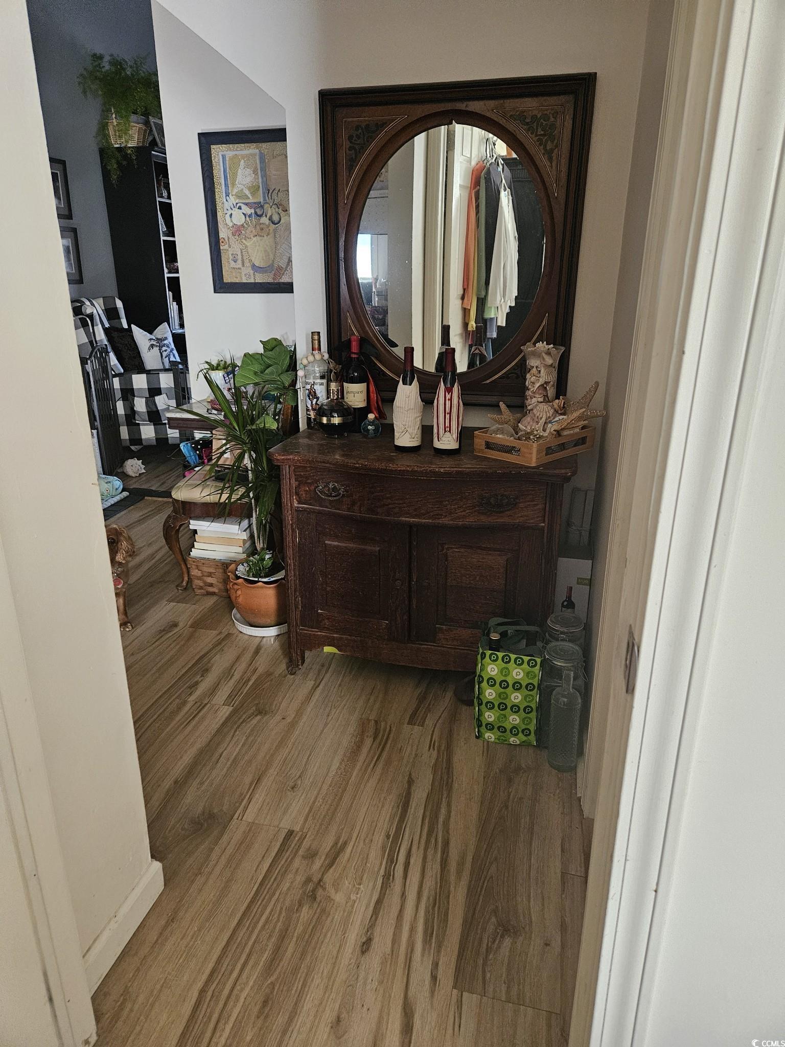 801 Burcale Road, Unit B2 Myrtle Beach, SC 29579 - Photo 8 of 30 Corridor featuring hardwood / wood-style flooring