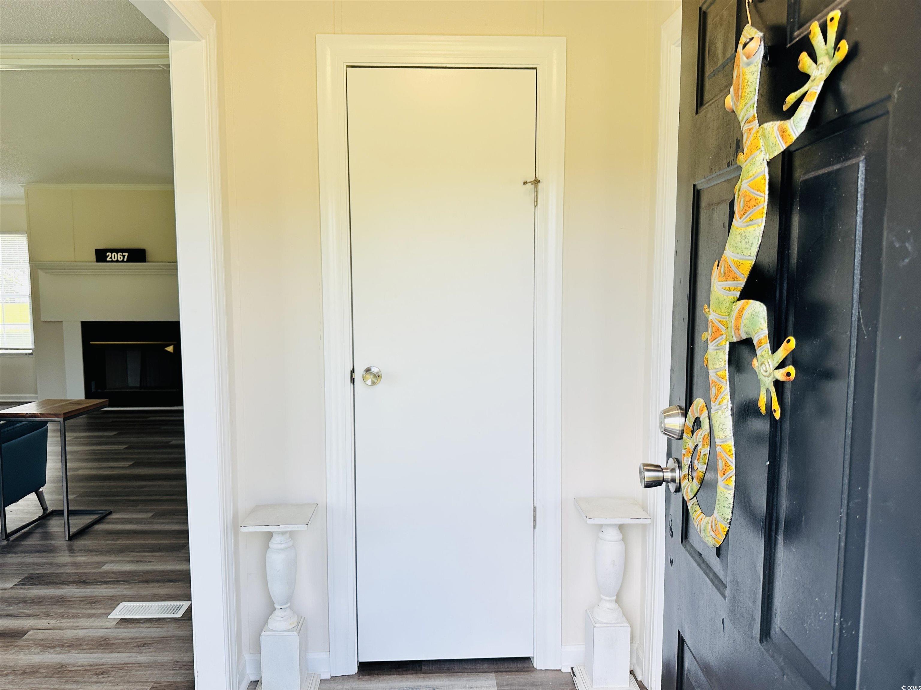 2067 Willow Creek Road Effingham, SC 29541 - Photo 19 of 40 Bathroom with wood finished floors and a glass covered fireplace