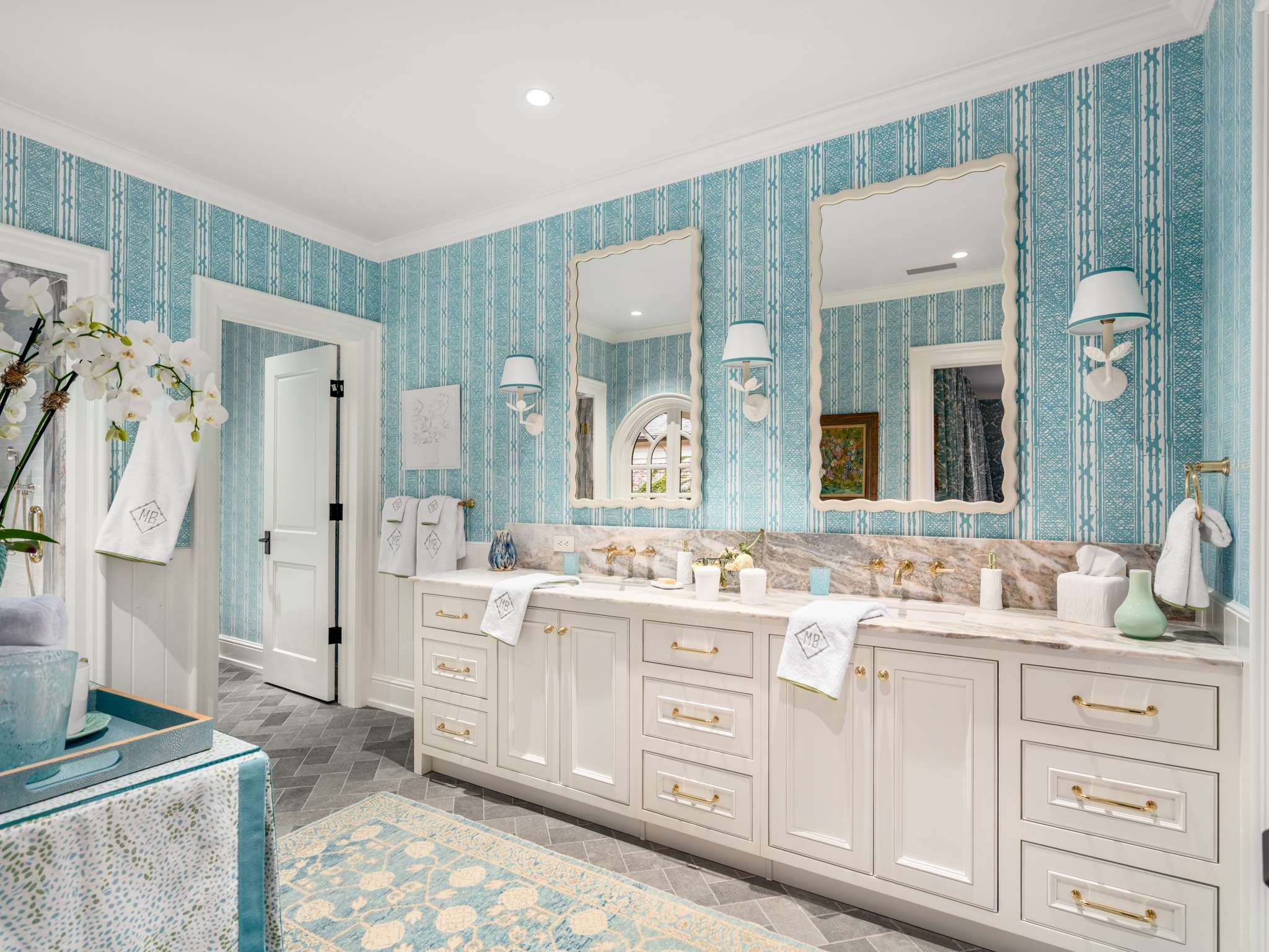 1358 Page Road Nashville, TN 37215 - Photo 24 of 35 a spacious bathroom with a double vanity sink mirror and