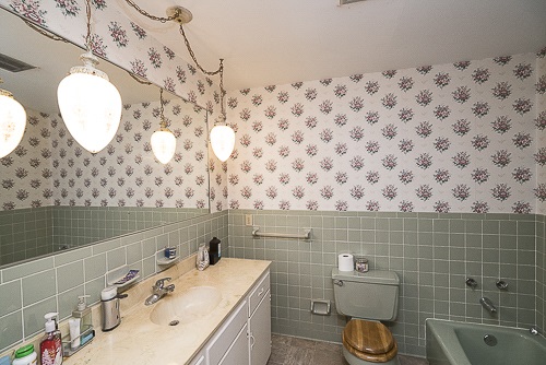 3629 Rockfish Road Grottoes, VA 24441 - Photo 12 of 32 a bathroom with a sink mirror and toilet