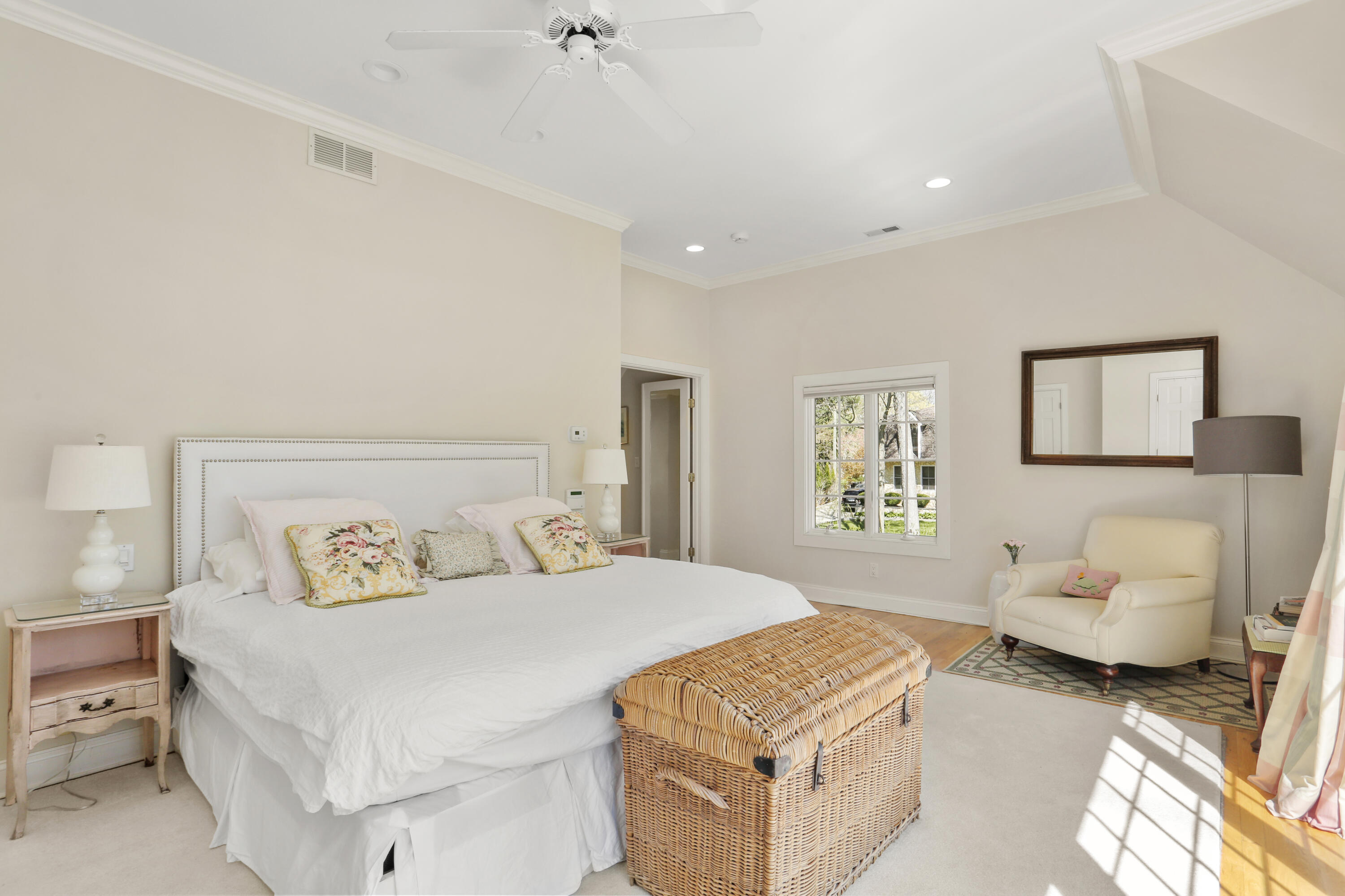 23 Fairmead Road Darien, CT 06820 - Photo 18 of 47 a bedroom with a bed and a couch