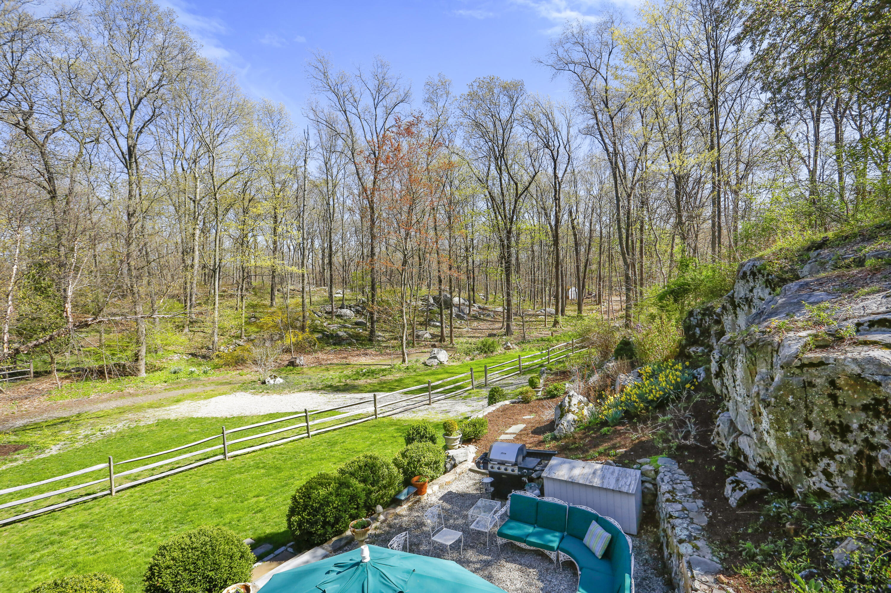 23 Fairmead Road Darien, CT 06820 - Photo 30 of 47 a garden with trees in front of it