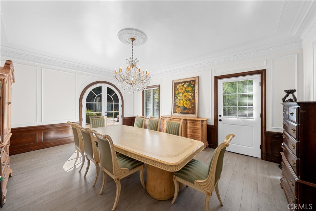 1591 Virginia Road San Marino, CA 91108 - Photo 34 of 74 a view of a dining room with furniture window and wooden floor