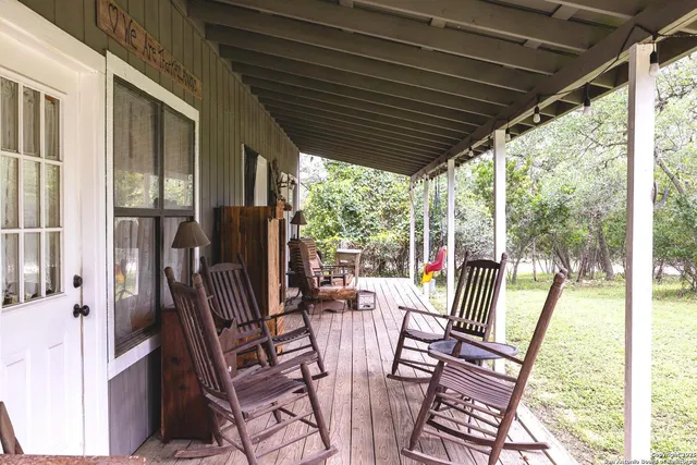 a view of a yard with a trees