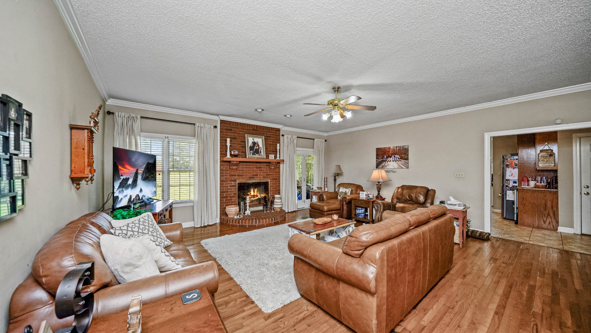 21 Partin Road Taft, TN 38488 - Photo 8 of 30 a living room with furniture and a fireplace
