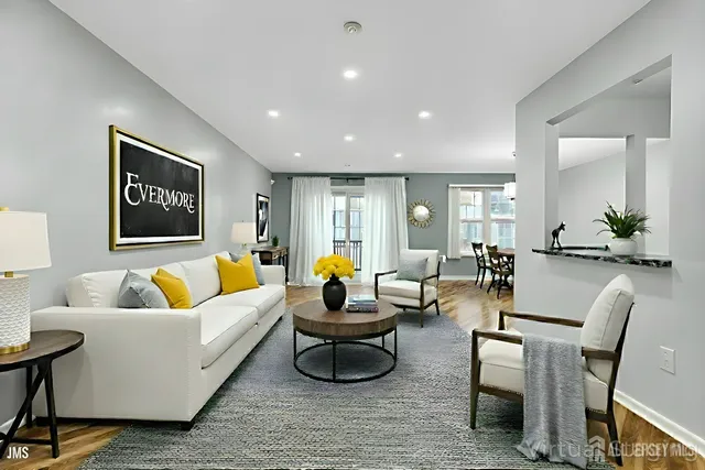 a view of a living room