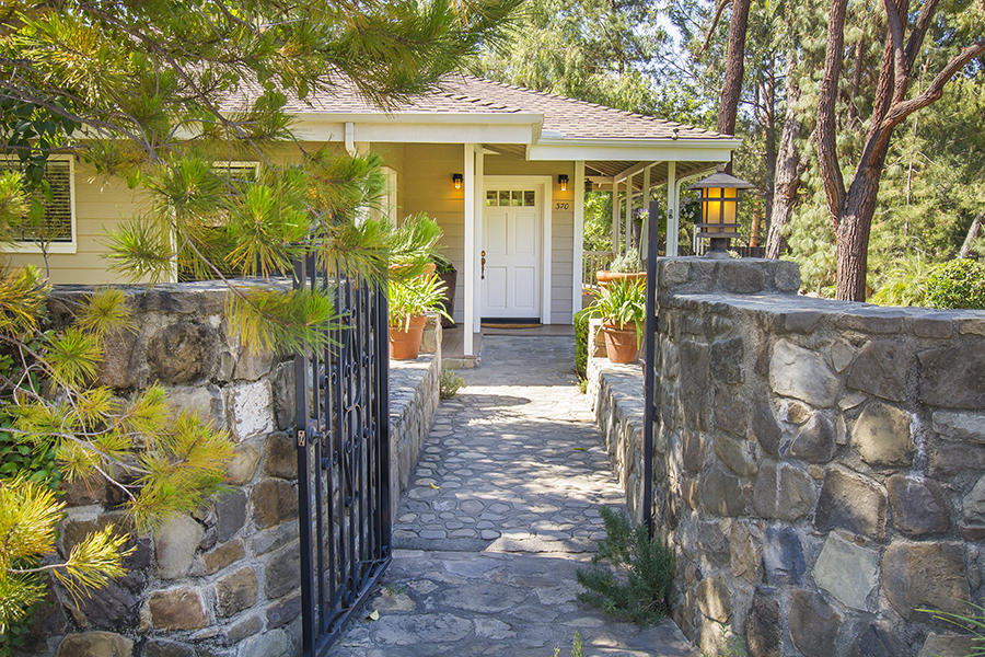 370 Gridley Road Ojai, CA 93023 - Photo 3 of 34 a front view of a house with a porch