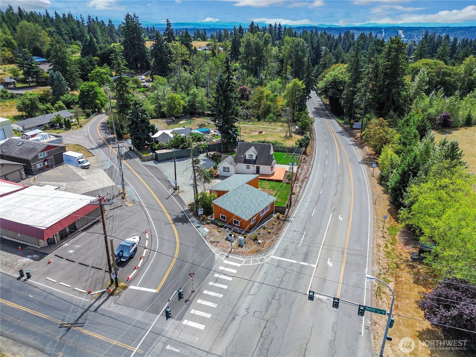3618 Chrisella Road East Edgewood, WA 98371 - Photo 24 of 33 an aerial view of a backyard with outdoor seating