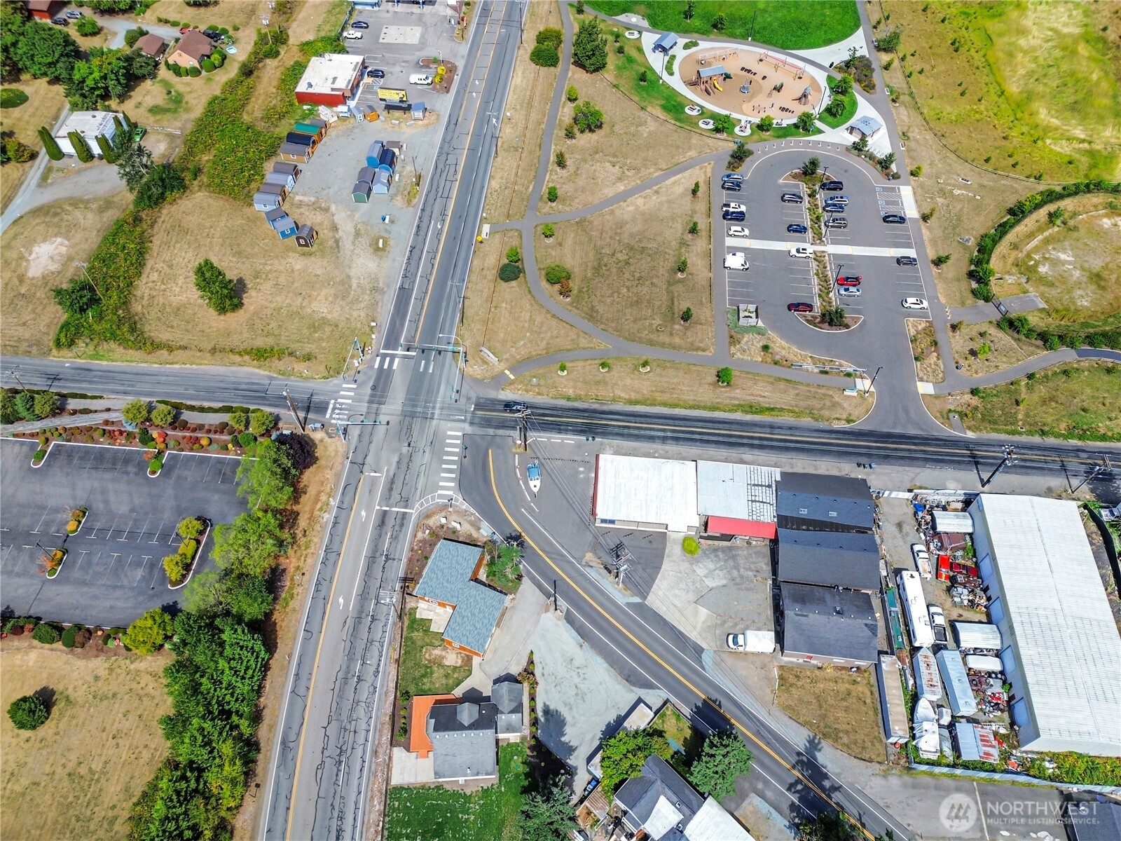3618 Chrisella Road East Edgewood, WA 98371 - Photo 28 of 33 an aerial view of a house