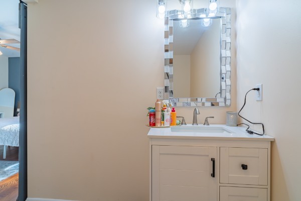 1689 Pleasant Ridge Road Huntland, TN 37345 - Photo 26 of 44 a bathroom with a sink and a mirror