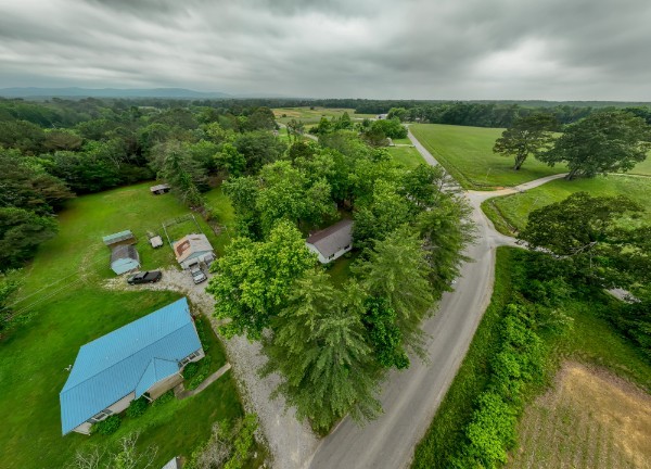 1689 Pleasant Ridge Road Huntland, TN 37345 - Photo 33 of 44 an aerial view of a house with a yard