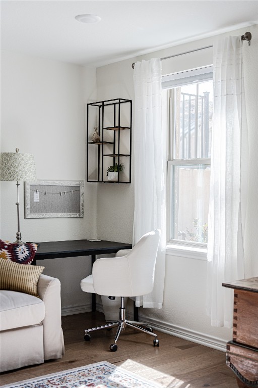 329 Adams Street Georgetown, TX 78628 - Photo 17 of 34 a living room with furniture a desk and chair