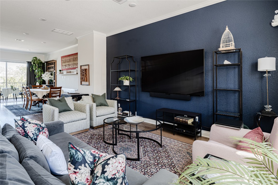 329 Adams Street Georgetown, TX 78628 - Photo 5 of 34 a living room with furniture and a flat screen tv