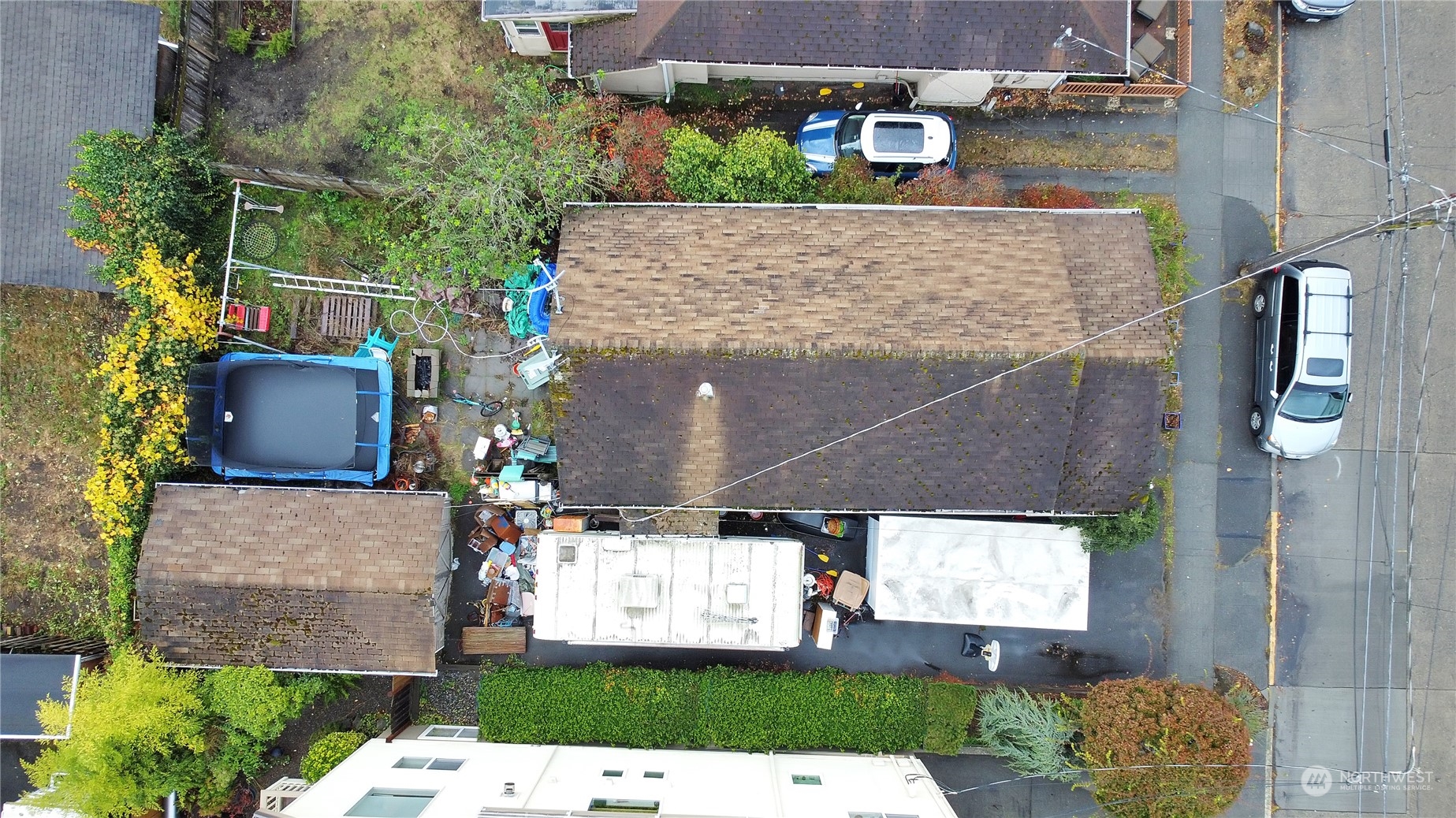 2620 Marine Avenue Southwest Seattle, WA 98116 - Photo 20 of 21 an aerial view of a house with a yard and a garage