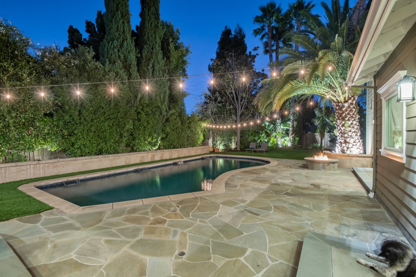 650 Chesley Avenue Mountain View, CA 94040 - Photo 28 of 32 a view of swimming pool with outdoor seating and yard
