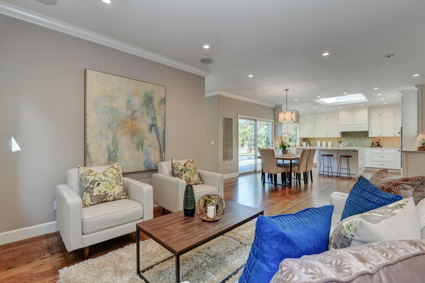 650 Chesley Avenue Mountain View, CA 94040 - Photo 6 of 32 a living room with furniture wooden floor and kitchen view