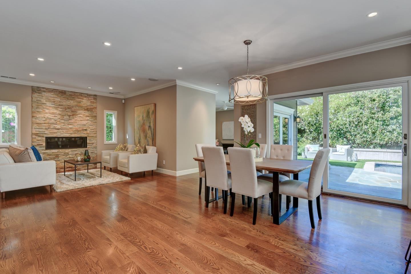 650 Chesley Avenue Mountain View, CA 94040 - Photo 7 of 32 a view of a dining room with furniture window and wooden floor