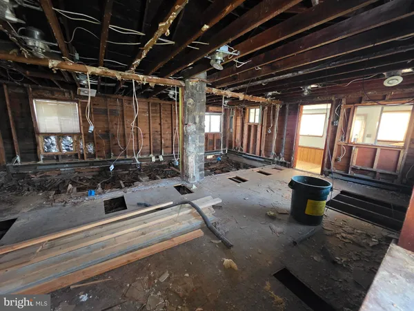 a view of a storage room