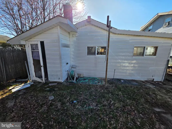 a backyard of a house