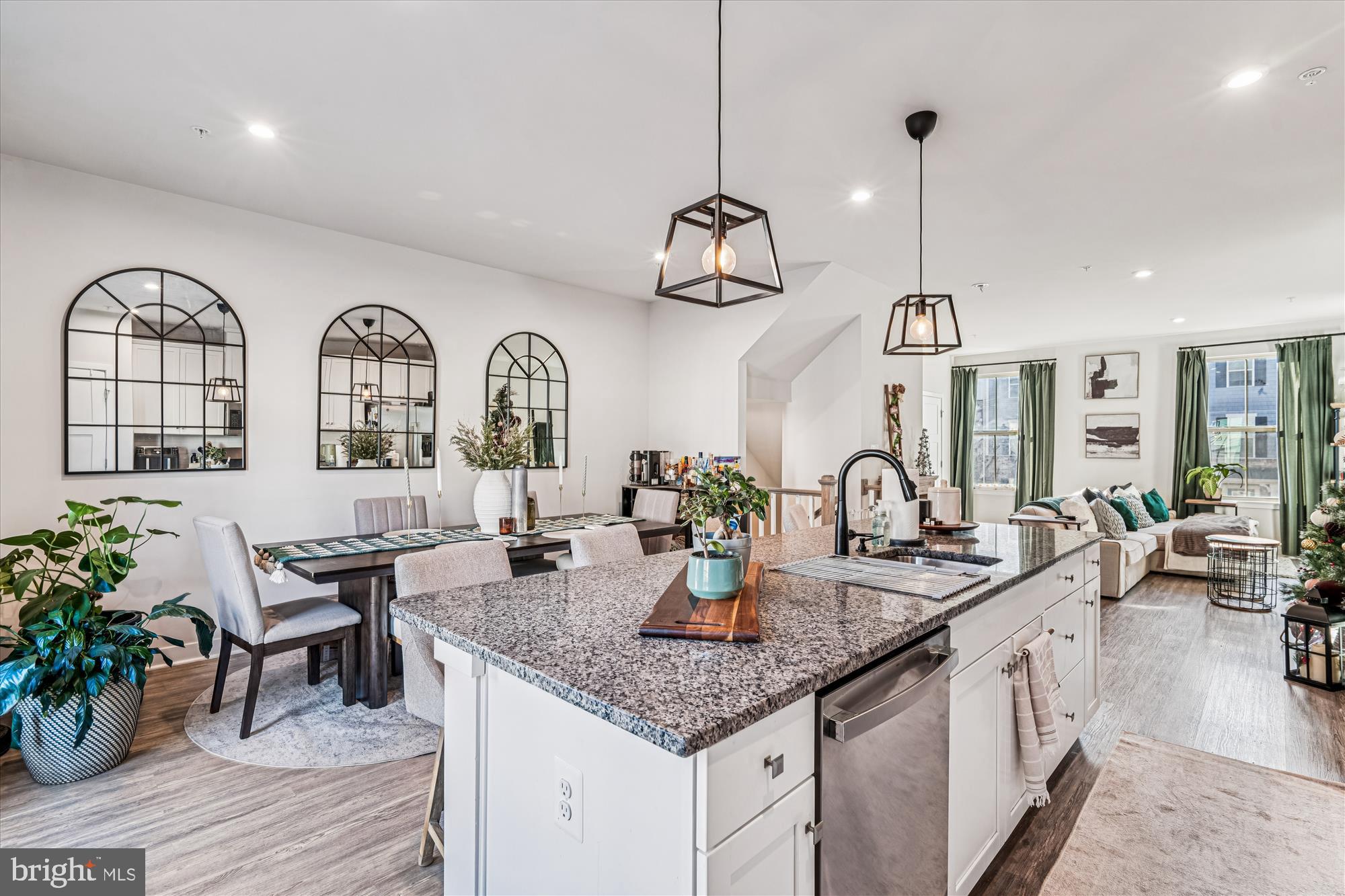 136 Brown Branch Road Laurel, MD 20708 - Photo 8 of 44 a kitchen with sink and living room