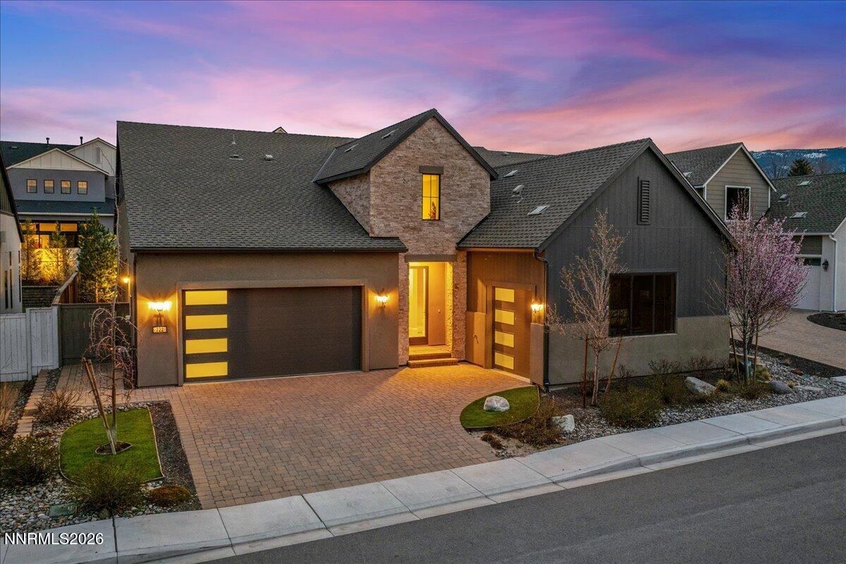722 West Pleasant Oak Trail Reno, NV 89511 - Photo 54 of 98 a front view of a house with garden