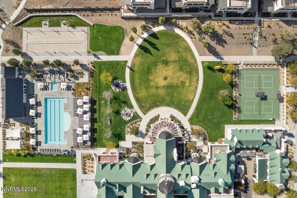 722 West Pleasant Oak Trail Reno, NV 89511 - Photo 75 of 98 an aerial view of a house with a swimming pool