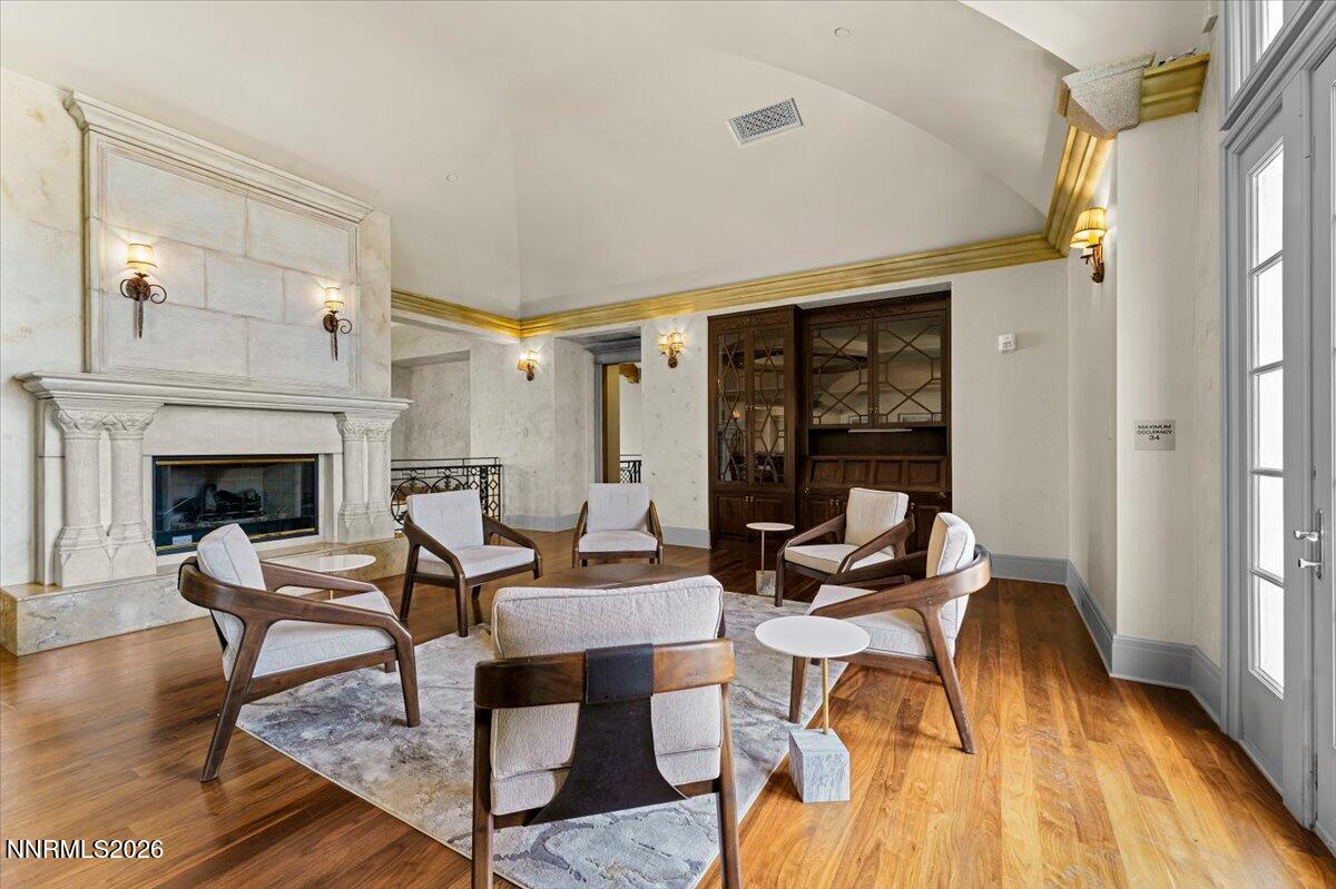 722 West Pleasant Oak Trail Reno, NV 89511 - Photo 91 of 98 a living room with furniture and a fireplace