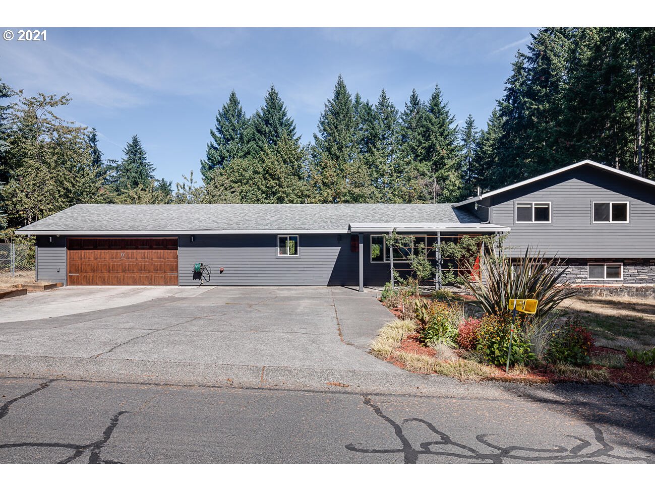 a view of house with outdoor space