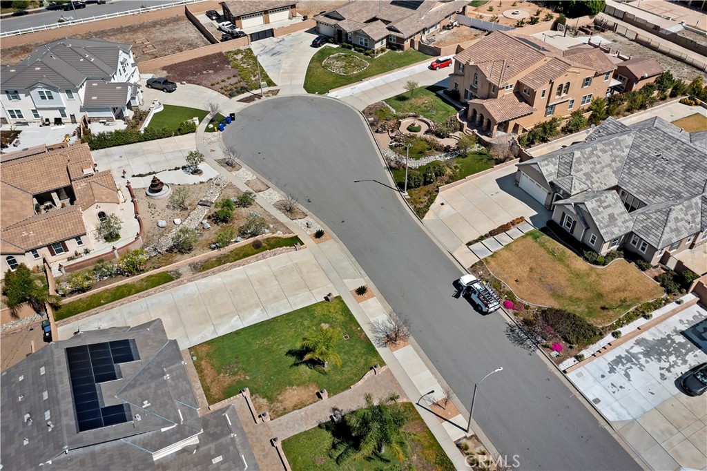 6336 Sloane Court Rancho Cucamonga, CA 91739 - Photo 62 of 69 an aerial view of a house with a yard
