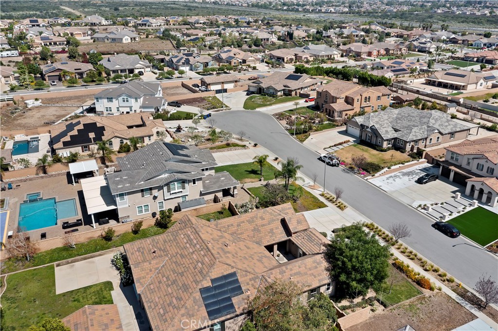 6336 Sloane Court Rancho Cucamonga, CA 91739 - Photo 69 of 69 an aerial view of residential houses with outdoor space