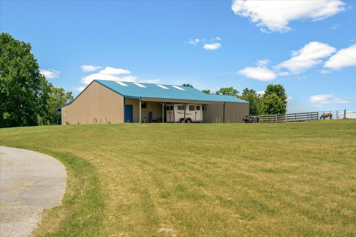 255 Galloway Road Stamping Ground, KY 40379 - Photo 96 of 104 Arena with Covered Storage
