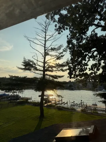 a view of ocean with boats
