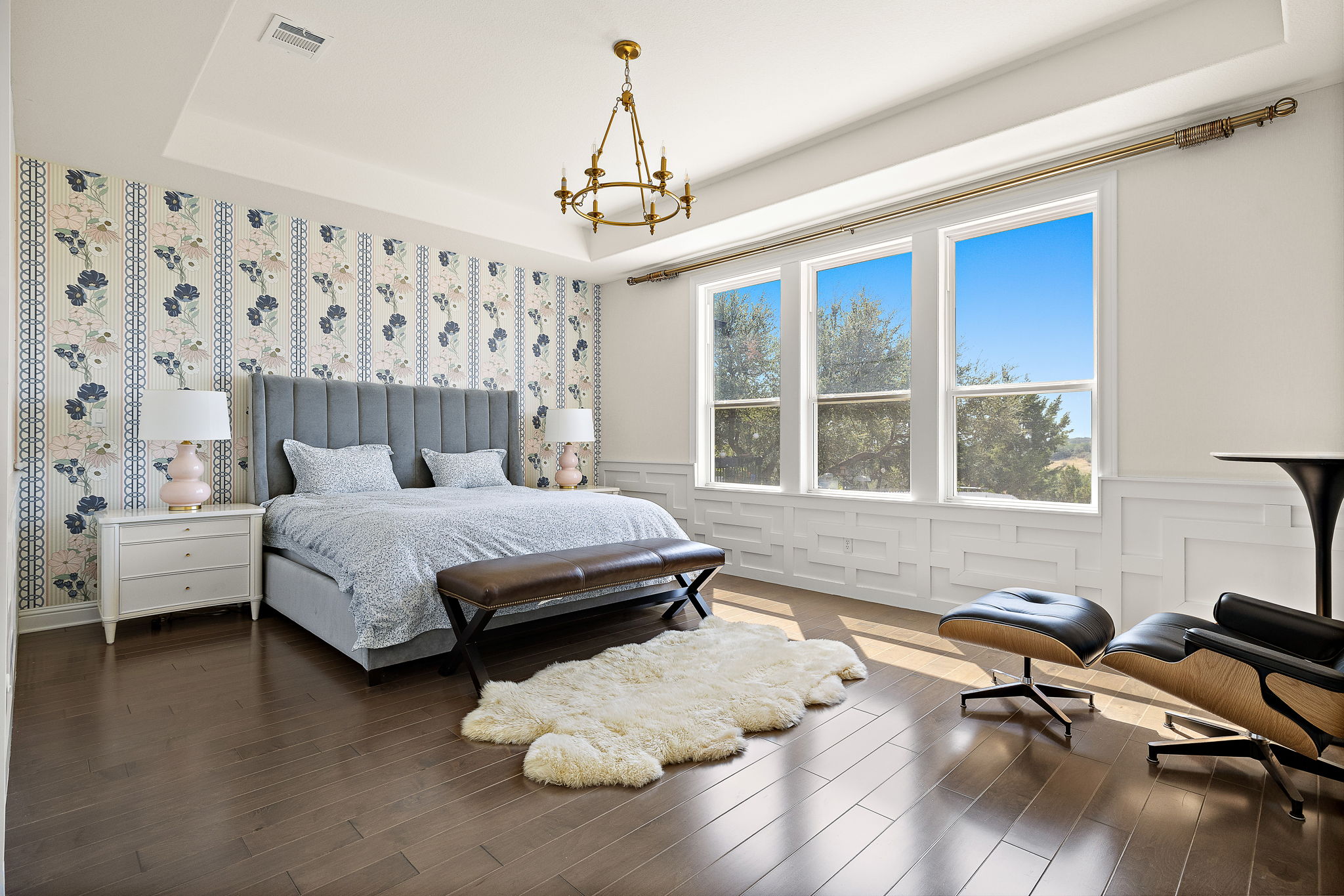 218 Encanto Place Austin, TX 78737 - Photo 19 of 40 a bedroom with furniture and windows