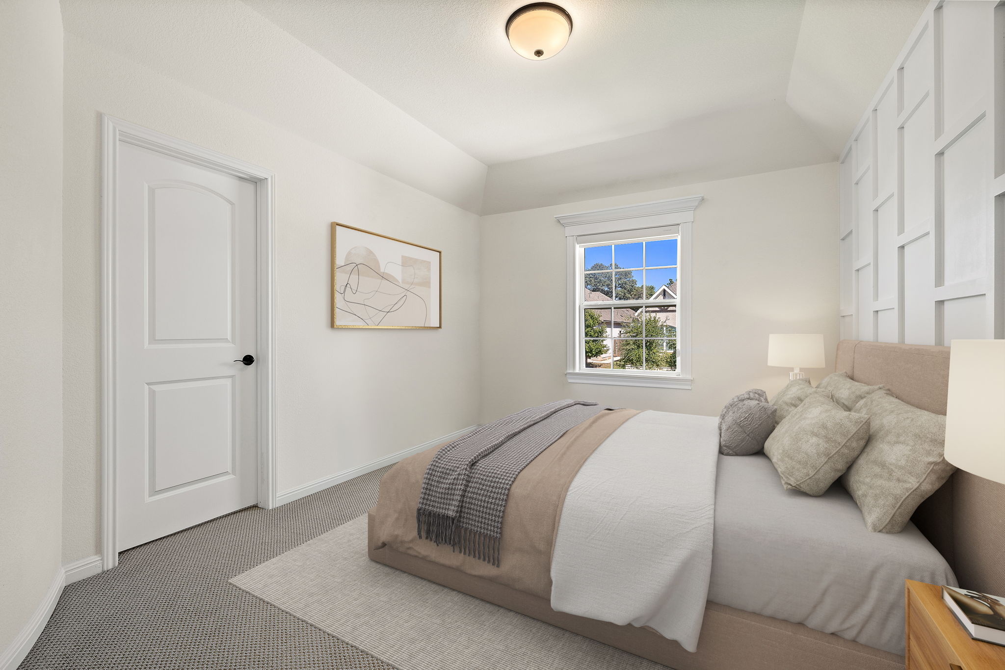 218 Encanto Place Austin, TX 78737 - Photo 29 of 40 a bedroom with a bed and a window