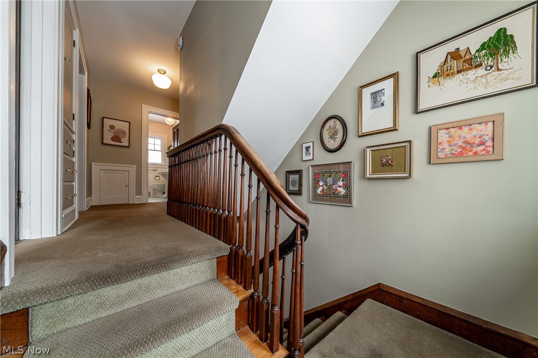 2904 Clarkson Road Cleveland Heights, OH 44118 - Photo 12 of 43 Staircase with baseboards