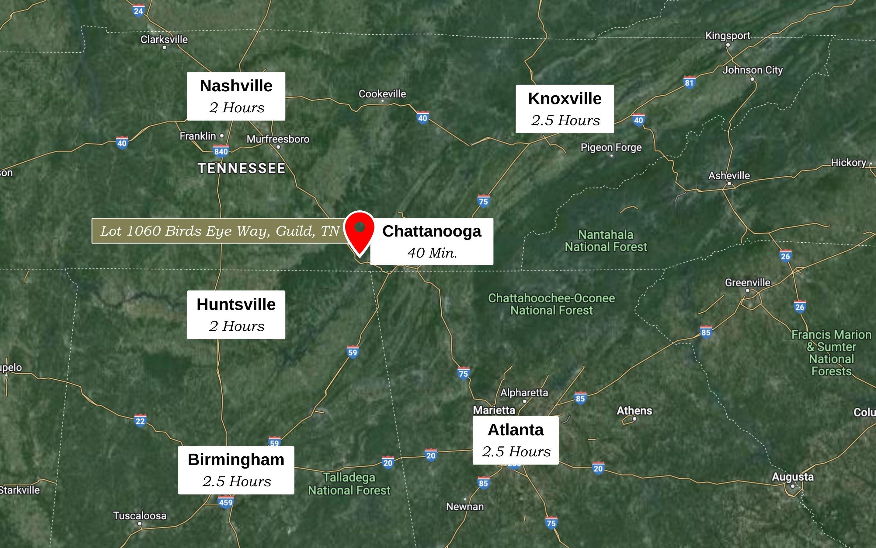 Lot 1060 Birds Eye Way Guild, TN 37340 - Photo 21 of 22 Easy Drives to Knoxville and Chattanooga