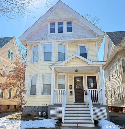a front view of a house