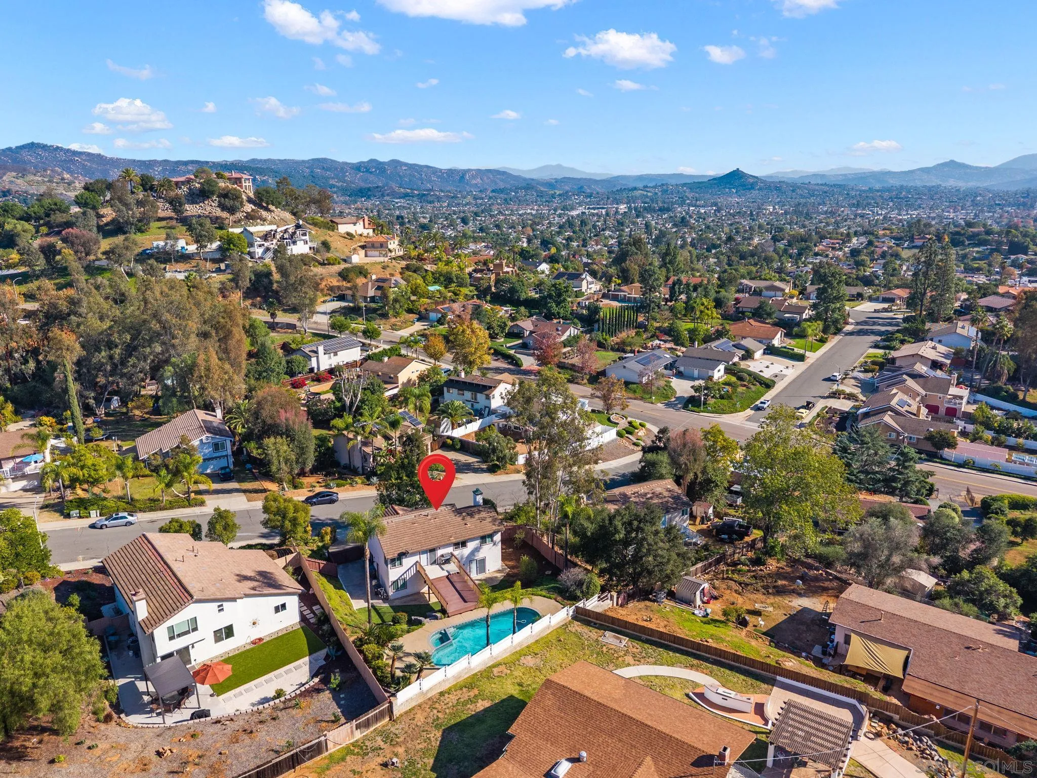 1509 Rimrock Drive Escondido, CA 92027 - Photo 45 of 48 an aerial view of a houses with a outdoor space