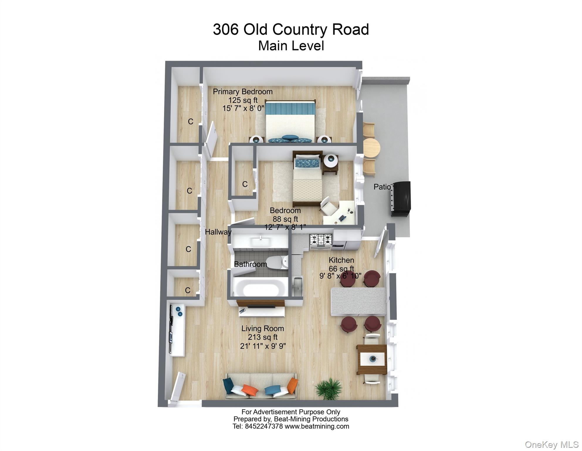 306 Old Country Road, Unit 306 Elmsford, NY 10523 - Photo 35 of 35 Floor plan of unit.