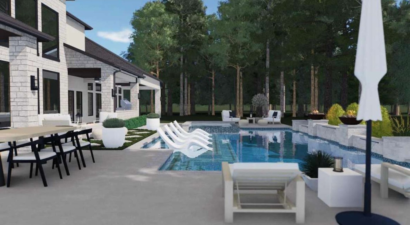 7244 Red Oak Grove Road Montgomery, TX 77316 - Photo 46 of 49 a view of outdoor space yard deck patio and outdoor kitchen